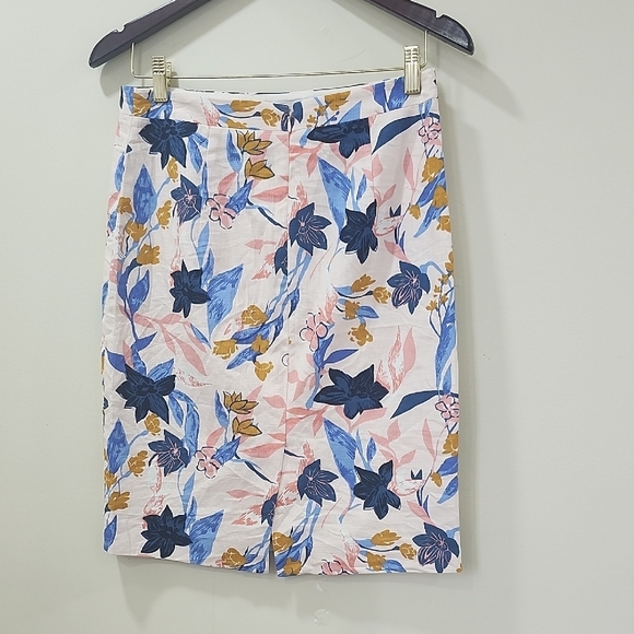 J. Crew Blue and Orange Pencil Skirt for Resort Wear - Picture 4 of 9